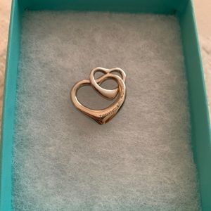 Tiffany&Co. Elsa Peretti Double Open Heart Pendant